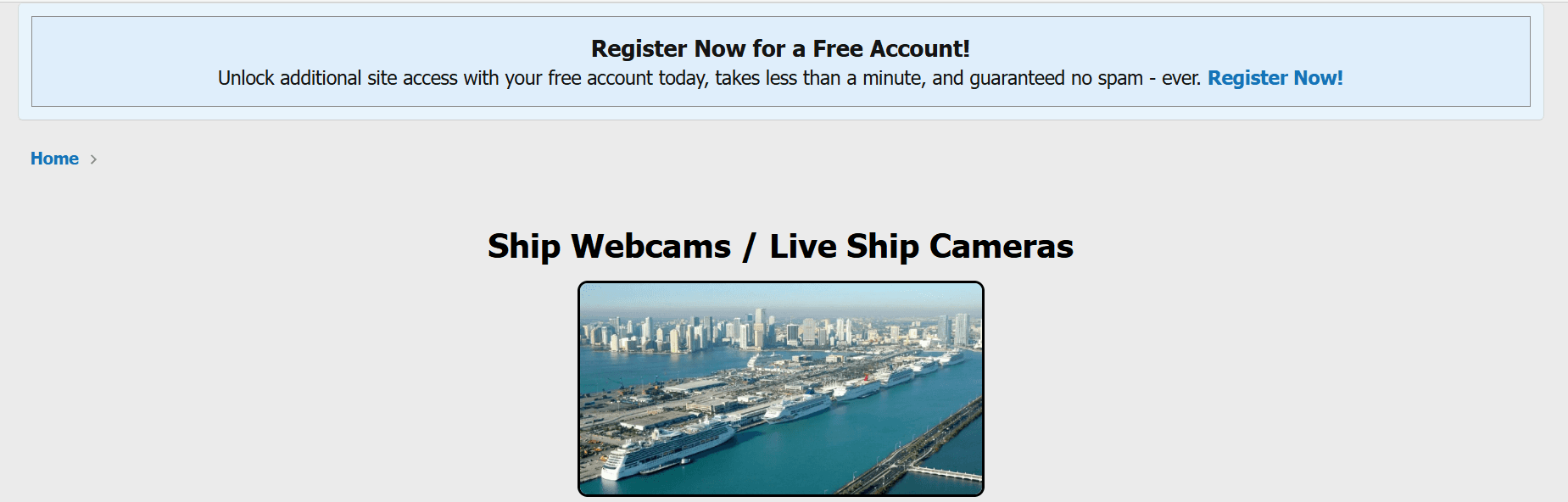 Port Webcam Live View
